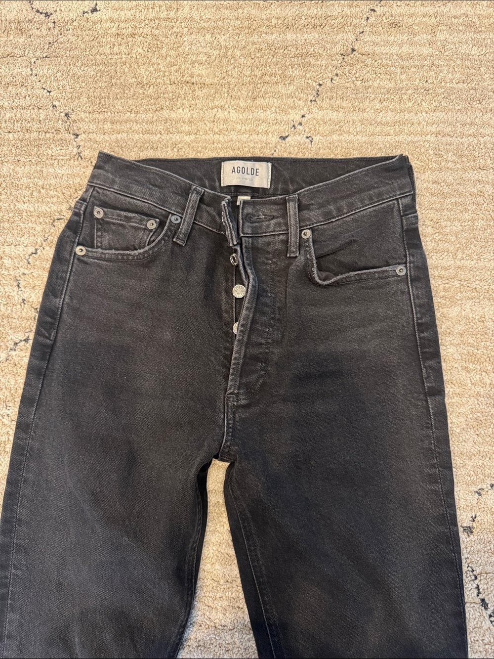 Agolde black jeans size 25 - Picture 2 of 5